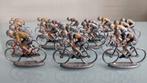 Oude metalen speelgoed miniatuur wielrenners - J.H., Antiek en Kunst, Ophalen of Verzenden