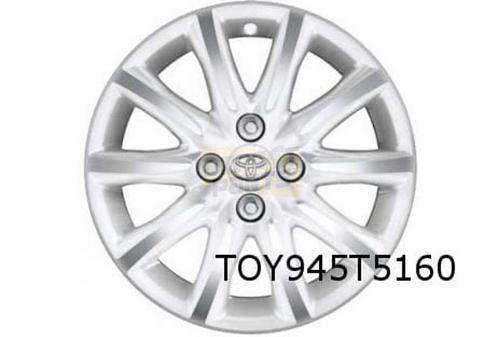 Toyota Aygo velg Aluminium 15'' 10-spaaks wit / gepolijst Or, Auto-onderdelen, Banden en Velgen, Band(en), Personenwagen, Nieuw