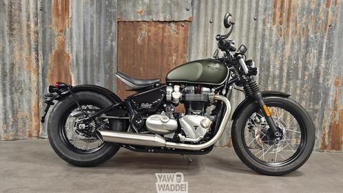 Triumph Bonneville Bobber: Matt Khaki, Motoren, Motoren | Triumph, Bedrijf, Chopper, meer dan 35 kW, 2 cilinders, Ophalen