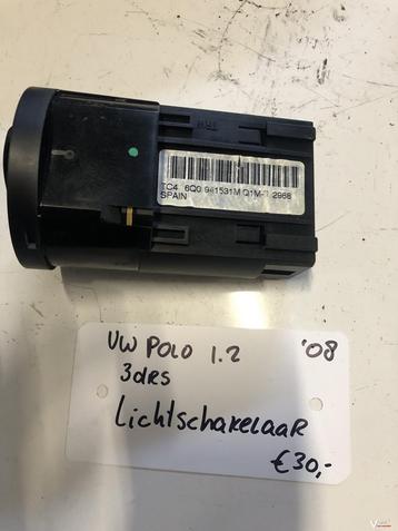 Vw Polo 1.2  3drs 2008 Licht schakelaar verlichtingschakelaa beschikbaar voor biedingen
