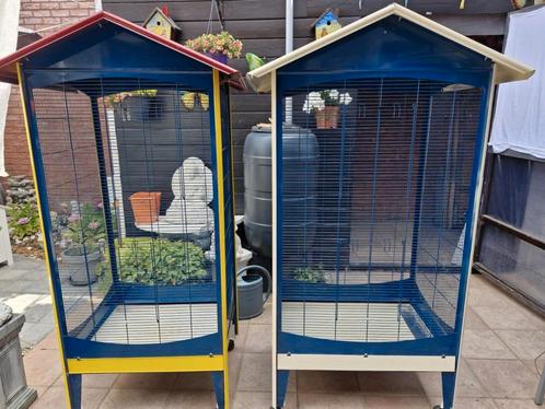 Hokken en kooien, Dieren en Toebehoren, Vogels | Hokken en Kooien, Gebruikt, Metaal, Ophalen