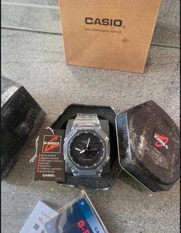 Montre G-Shock GA-2100 Transparent, Envoi, Neuf, Montre-bracelet, Casio