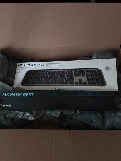 Logitech MX Keys S voor Mac, Computers en Software, Toetsenborden, Nieuw, Azerty, Draadloos, Ophalen