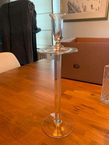 Vintage glazen kandelaar, Antiek en Kunst, Ophalen