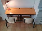 Vintage schoolbank 2 kinderen, Kinderen en Baby's, Ophalen, Gebruikt, Tafel(s)
