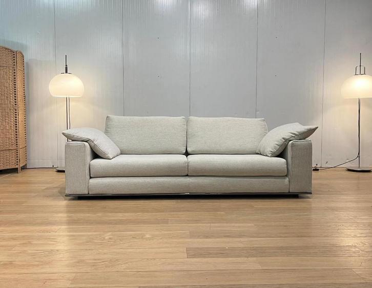 Minotti Hamilton 3-Zits + GARANTIE – NP: €14.500, Huis en Inrichting, Zetels | Zetels, Nieuw, Rechte bank, Driepersoons, 200 tot 250 cm