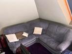 Hoeksalon met sofa en poef, Ophalen, Zo goed als nieuw, Stof, Eerder modern