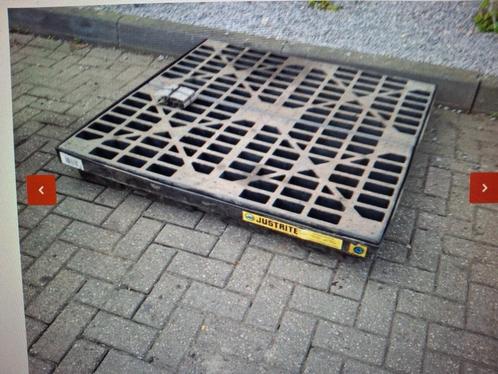 3x Justrite lekbak olieopvangbak vloeistofopvang 1,25x1,25 M, Auto diversen, Autogereedschap, Gebruikt, Ophalen