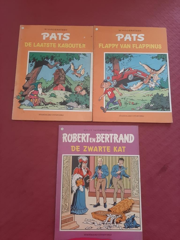 Vintage strips Willy Vandersteen – Pats & Robert en Bertrand, Boeken, Strips | Comics, Gelezen, Ophalen of Verzenden