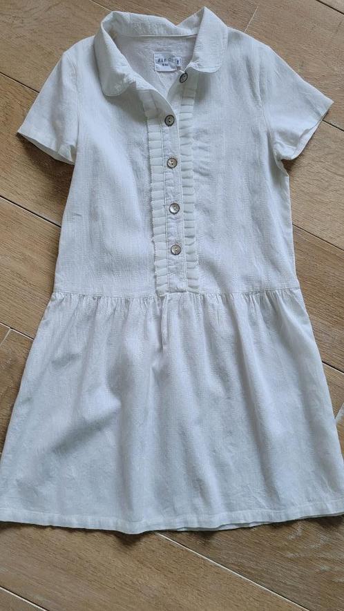 Witte jurk - Filou - maat 128 (8 jaar), Kinderen en Baby's, Kinderkleding | Maat 128, Gebruikt, Meisje, Jurk of Rok, Ophalen of Verzenden