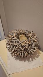 Tafellamp hout landelijk, Ophalen, Zo goed als nieuw, Hout