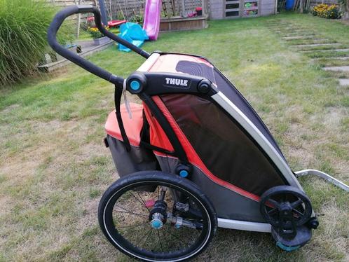 Thule Chariot Cross fietskar, Fietsen en Brommers, Fietsaccessoires | Aanhangwagens en Karren, Gebruikt, Kinderkar, Vering, Opvouwbaar
