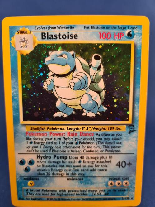 Blastoise 2/130 - Base Set 2, Hobby en Vrije tijd, Verzamelkaartspellen | Pokémon, Gebruikt, Verzenden