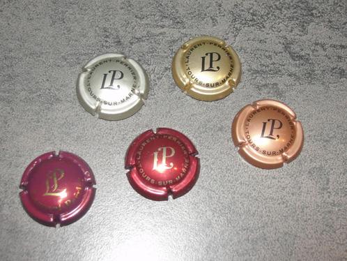 Champagnecapsules "Laurent-Perrier"  (5 stuks), Verzamelen, Overige Verzamelen, Nieuw, Ophalen of Verzenden