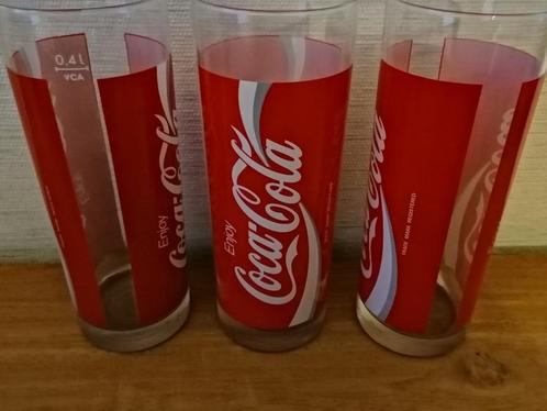 3 super mooie Coca Cola glazen., Verzamelen, Glas en Drinkglazen, Nieuw, Frisdrankglas, Ophalen of Verzenden