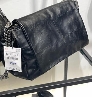 schoudertas zwart Zara beschikbaar voor biedingen