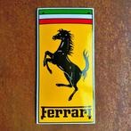 Emaille Schild FERRARI Garage Dealer Reclamebord Vintage Oud, Envoi, Utilisé, Panneau publicitaire