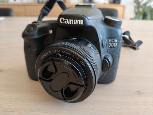 Canon EOS 70D met lenzen, Audio, Tv en Foto, Fotocamera's Digitaal, Gebruikt, Spiegelreflex, Canon, Ophalen of Verzenden