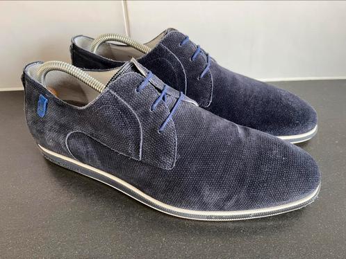Floris van Bommel herenschoenen maat 9 / 43 H, Kleding | Heren, Schoenen, Zo goed als nieuw, Sneakers, Blauw, Ophalen of Verzenden
