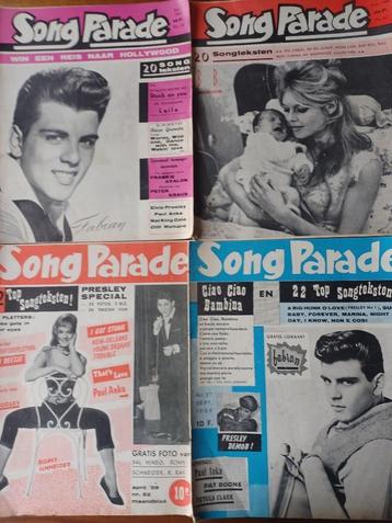 4 x SONG PARADE // muziekmaandblad // 1959 - 1960