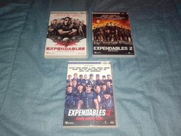 Te koop op dvd de Sylvester Stallone Expendables-trilogie  beschikbaar voor biedingen