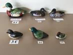 6 mooie kleine eendjes (3 in hout), Ophalen of Verzenden, Zo goed als nieuw