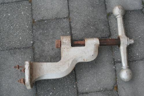 Zware antieke industriële spanvijs spanklem (55cm hoog), Antiek en Kunst, Antiek | Gereedschap en Instrumenten, Ophalen of Verzenden