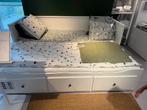 Hemnes bedbank - met 3 lades, Ophalen, Verstelbaar, Tweepersoons, Zo goed als nieuw