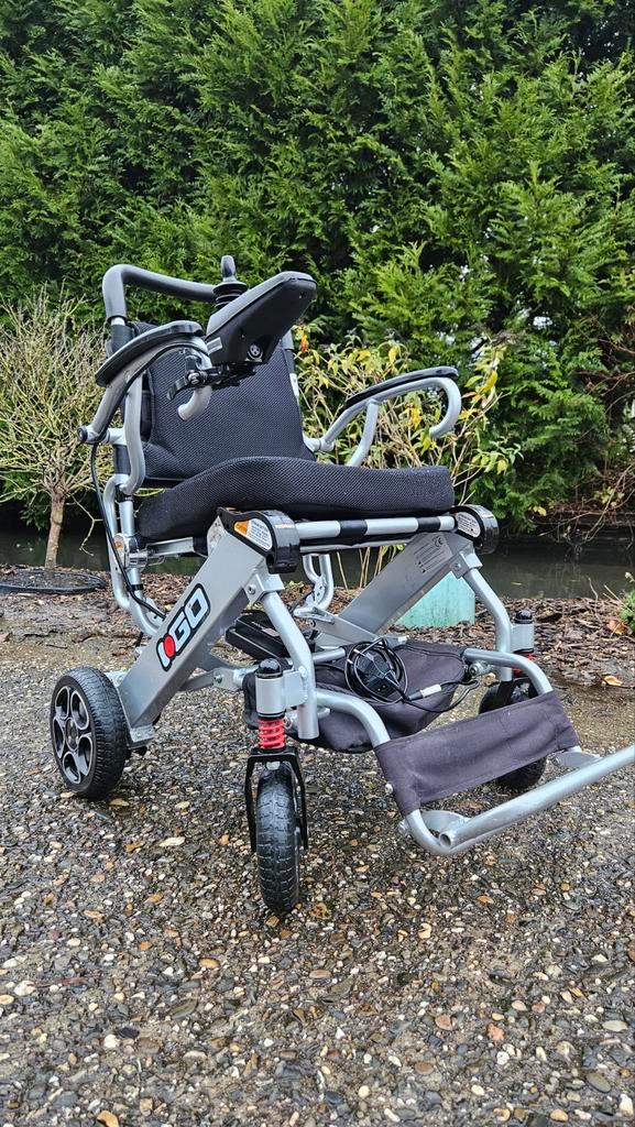 Pride I-Go lichtgewicht opvouwbare rolstoel, Diversen, Rolstoelen, Elektrische rolstoel, Ophalen