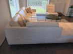 witlederen salon, Huis en Inrichting, Ophalen, Gebruikt, Leer