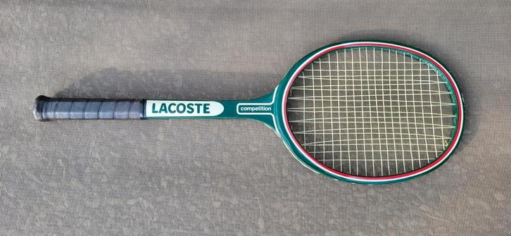 VINTAGE - LACOSTE wedstrijdtennisracket, Sport en Fitness, Tennis, Gebruikt, Racket, Ophalen of Verzenden