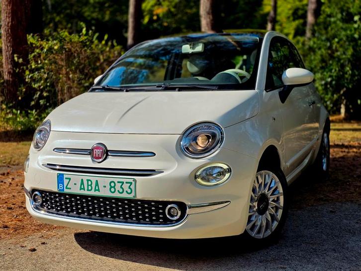 FIAT 500 - 2017 - 50.200 KM - PARELWIT - NIEUWSTAAT!!!, Auto's, Fiat, Bedrijf, Bluetooth, Cruise Control, Navigatiesysteem, Benzine