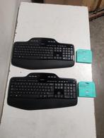 Logitech K710 draadloos toetsbord Azerty+Unifying-ontvanger, Computers en Software, Toetsenborden, Gebruikt, Ergonomisch, Logitech