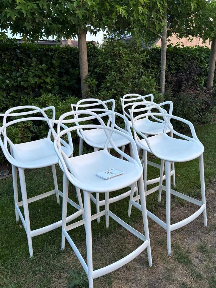 Masters stool H65 Kartell designed by Philippe Starck, Huis en Inrichting, Barkrukken, Zo goed als nieuw, 60 tot 90 cm, 5 krukken of meer