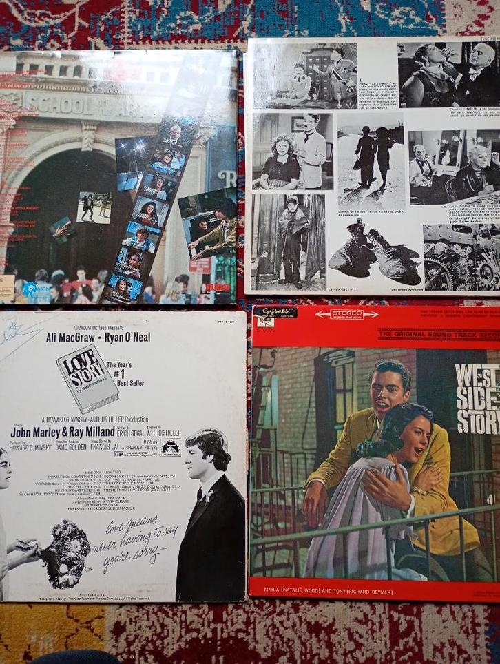 LP lot filmklassiekers, Cd's en Dvd's, Vinyl | Pop, Gebruikt, 1960 tot 1980, Verzenden