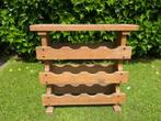 Houten wijnrek in massief eik, Huis en Inrichting, Woonaccessoires | Wijnrekken, Ophalen, Gebruikt, Hout, 5 tot 15 flessen