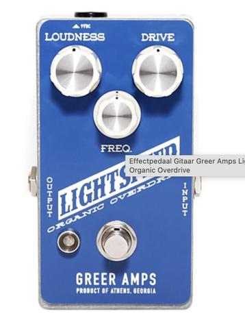 Greer amps Lightspeed overdrive pedaal beschikbaar voor biedingen