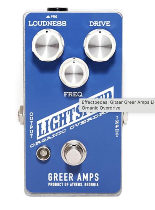 Greer amps Lightspeed overdrive pedaal, Muziek en Instrumenten, Effecten, Zo goed als nieuw, Distortion, Overdrive of Fuzz, Ophalen