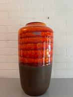 Vintage vaas Scheurich, Huis en Inrichting, Ophalen, Gebruikt, Aardewerk of Porselein, Oranje