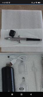 Aérographe neuf pour débutant avec compresseur USB-C, Enlèvement ou Envoi, Neuf, Aérographe et Accessoires