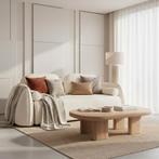 Zetel met slaapfunctie beige Bouclé NIEUW, Huis en Inrichting, Zetels | Zetels, 100 tot 125 cm, Rechte bank, Stof, 200 tot 250 cm