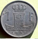 BELGIË: 1 FRANK 1941 Fr/Vl KM131, Postzegels en Munten, Munten | België, Ophalen of Verzenden, Losse munt
