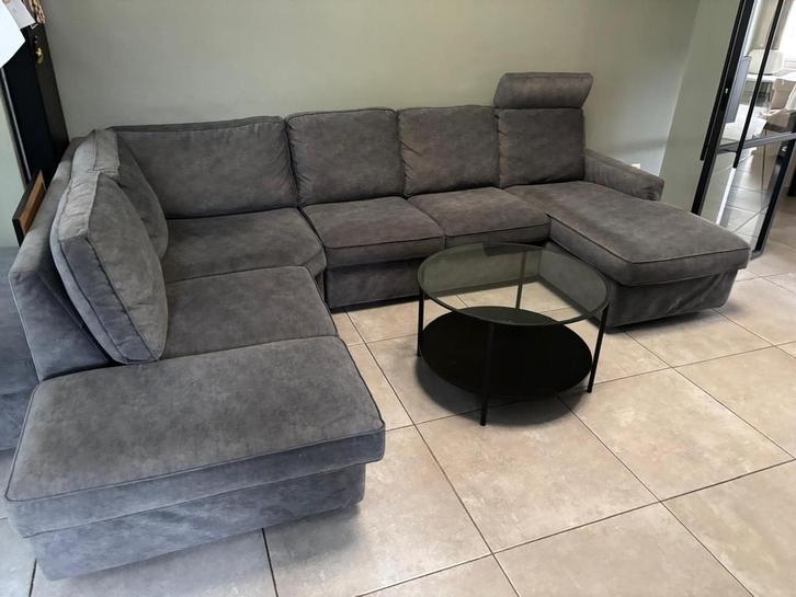 Hoekzetel (Poltronesofá) - goede staat, Maison & Meubles, Canapés | Coins salons complets, Utilisé, Tissus, Enlèvement