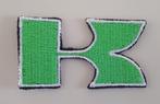 Kawasaki strijkplaatje patch - 60 x 32 mm, Hobby en Vrije tijd, Kledingapplicaties en Hotfix, Verzenden, Nieuw