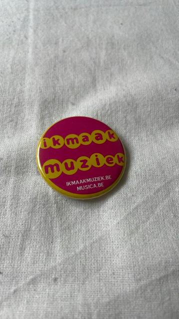 Button pin “ik maak muziek” 