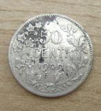 Pièce monnaie BELGE - 50 cts LEOPOLD II - 1909 (en argent), Argent, Envoi, Monnaie en vrac, Argent