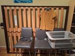 Tafelkrukken / tafelstoelen, Huis en Inrichting, Stoelen, Ophalen, Gebruikt, Drie, Leer