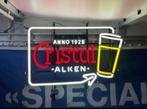 Lichtreclame Cristal Alken, Verzamelen, Biermerken, Ophalen