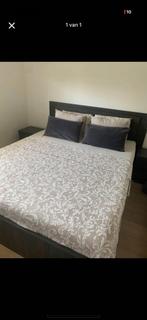 Bed + 2 nachtkasten en komode, Huis en Inrichting, Ophalen, Zo goed als nieuw, Tweepersoons