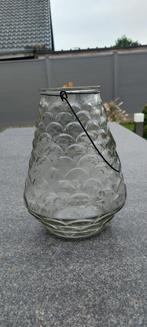 Grote vaas  in glas 30 cm hoog, Maison & Meubles, Accessoires pour la Maison | Vases, Enlèvement ou Envoi, Verre
